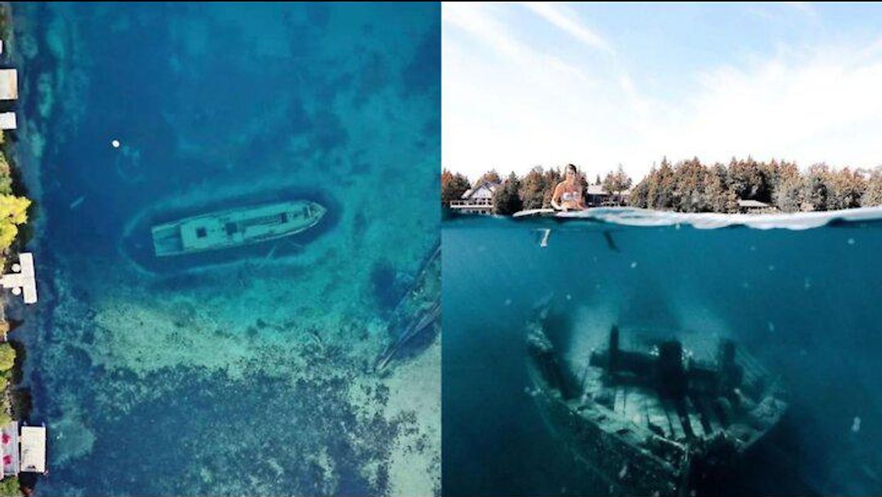 Ontario Is Home To The 'Shipwreck Capital Of Canada' & You Can Swim Over Sunken Ruins
